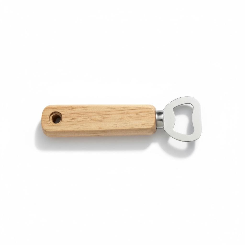Personalized Wooden Bottle Opener, Engraved Gift for Dad