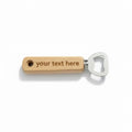 Personalized Wooden Bottle Opener, Engraved Gift for Dad
