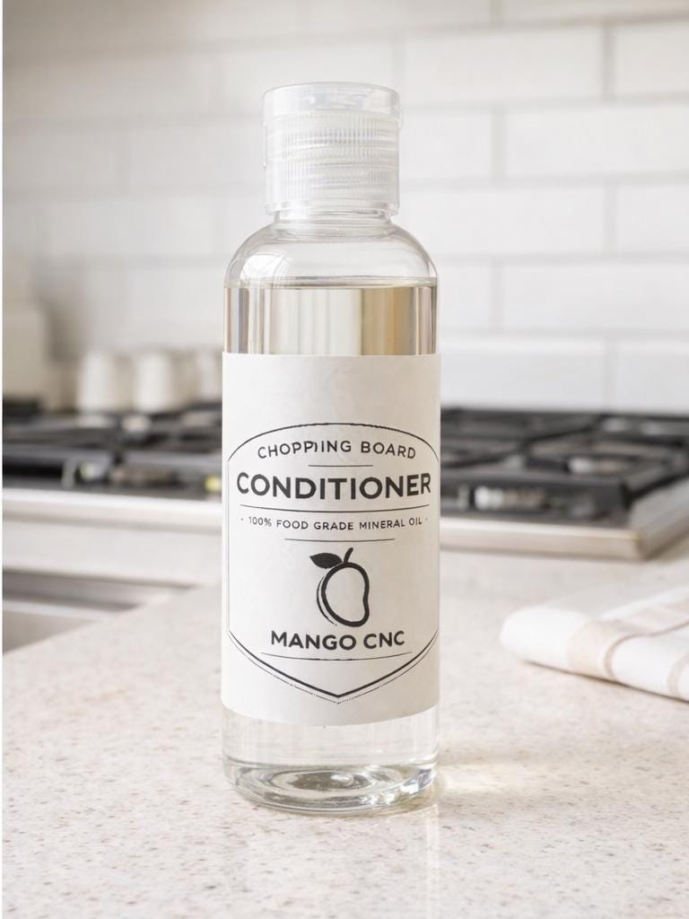 Food-Safe Wood Conditioner & Chopping Board mineral Oil (UK Made) 100ML