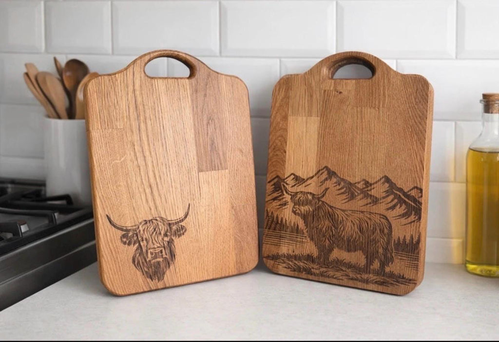 Engraved solid Oak Chopping Board | Rustic Kitchen Decor | farmhouse decor