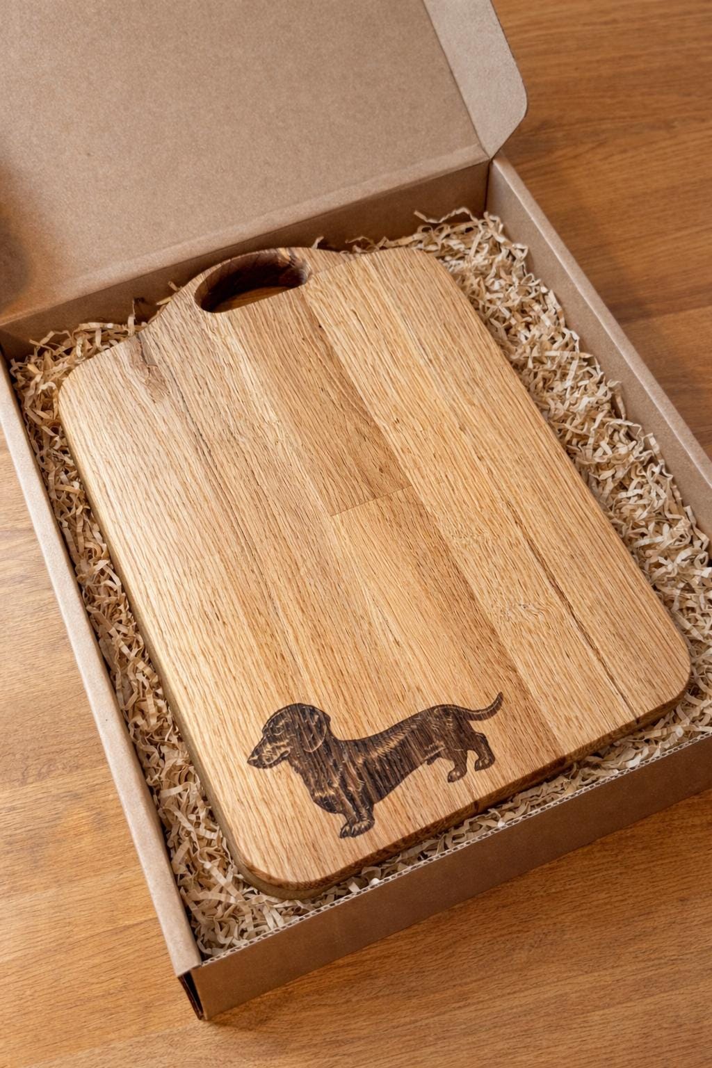 Engraved dachshund solid Oak Chopping Board | Rustic Kitchen Decor | farmhouse decor