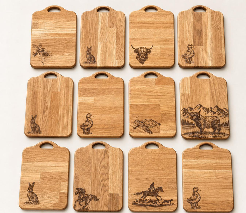 Engraved solid Oak Chopping Board | Rustic Kitchen Decor | farmhouse decor