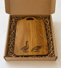 Engraved geese | solid Oak Chopping Board | Rustic Kitchen Decor | farmhouse decor