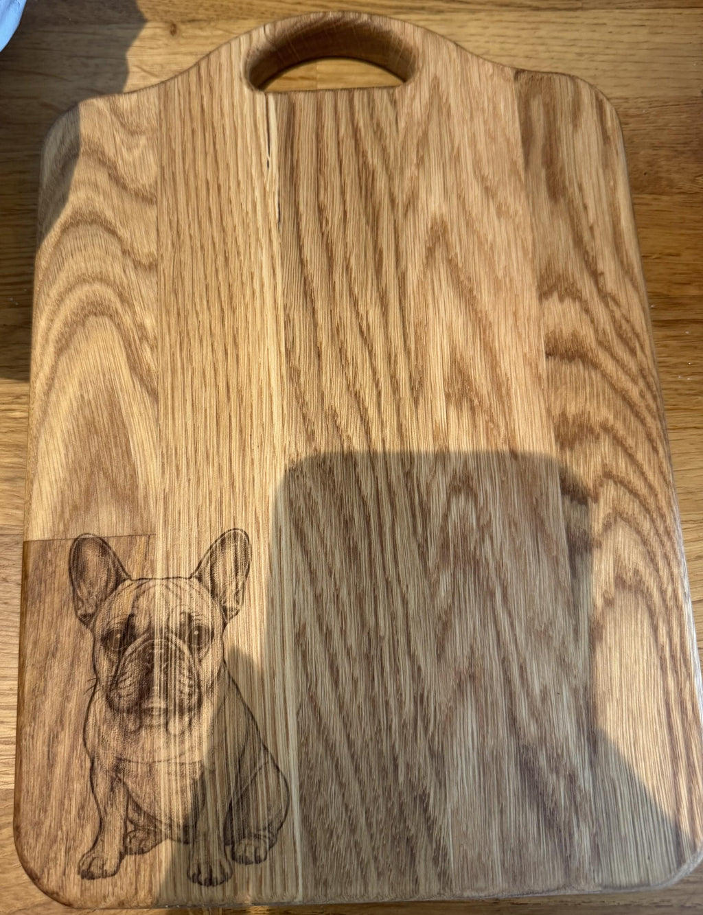 Engraved Oak French Bulldog Chopping Board – Pet Lover Kitchen Decor