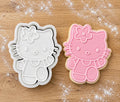 Hello Kitty Cookie Cutter | Embosser Set | Fondant, Cookie, Clay & Play Dough Cutter | 3D Printed Baking Tool