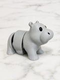 Cute Articulated Hippo Fidget Toy | 7cm 3D Printed Hippo | Sensory Desk Toy | Pocket Animal Gift