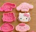 Sanrio Cookie Cutters & Play Dough Moulds Set of 5 | 3D Printed PLA | Fondant Cutters | Kids Baking | Sensory Play