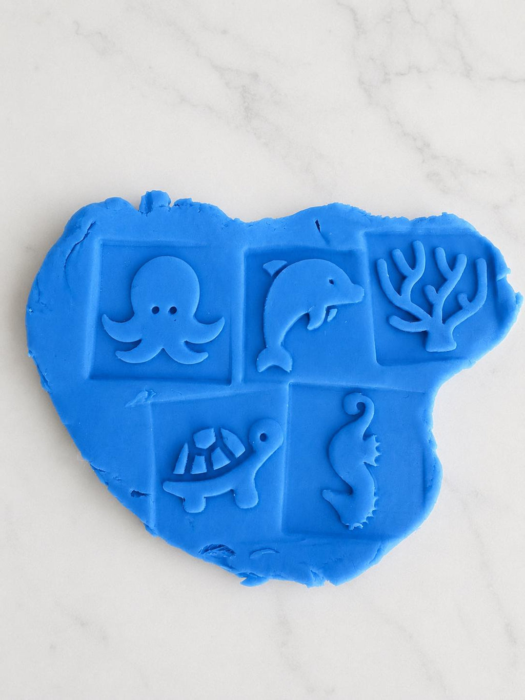 Under the Sea Play Dough Texture Roller & Stamping Cube Set | Ocean Sensory Toy | Montessori | EYFS | Imaginative Play