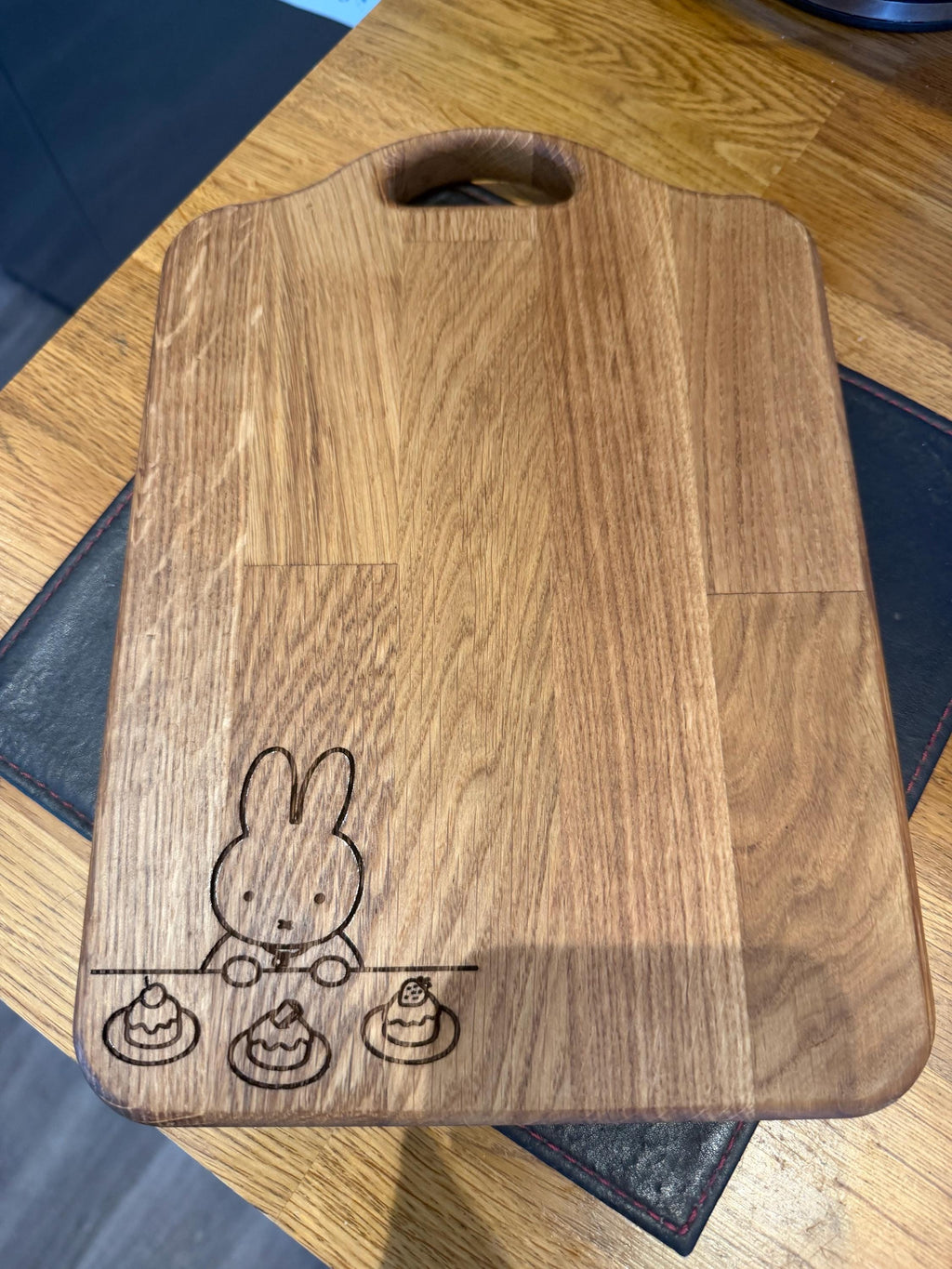 Miffy bunny Engraved Solid Oak Chopping Board | Optional Designs | Personalised Kitchen Gift | Serving Board