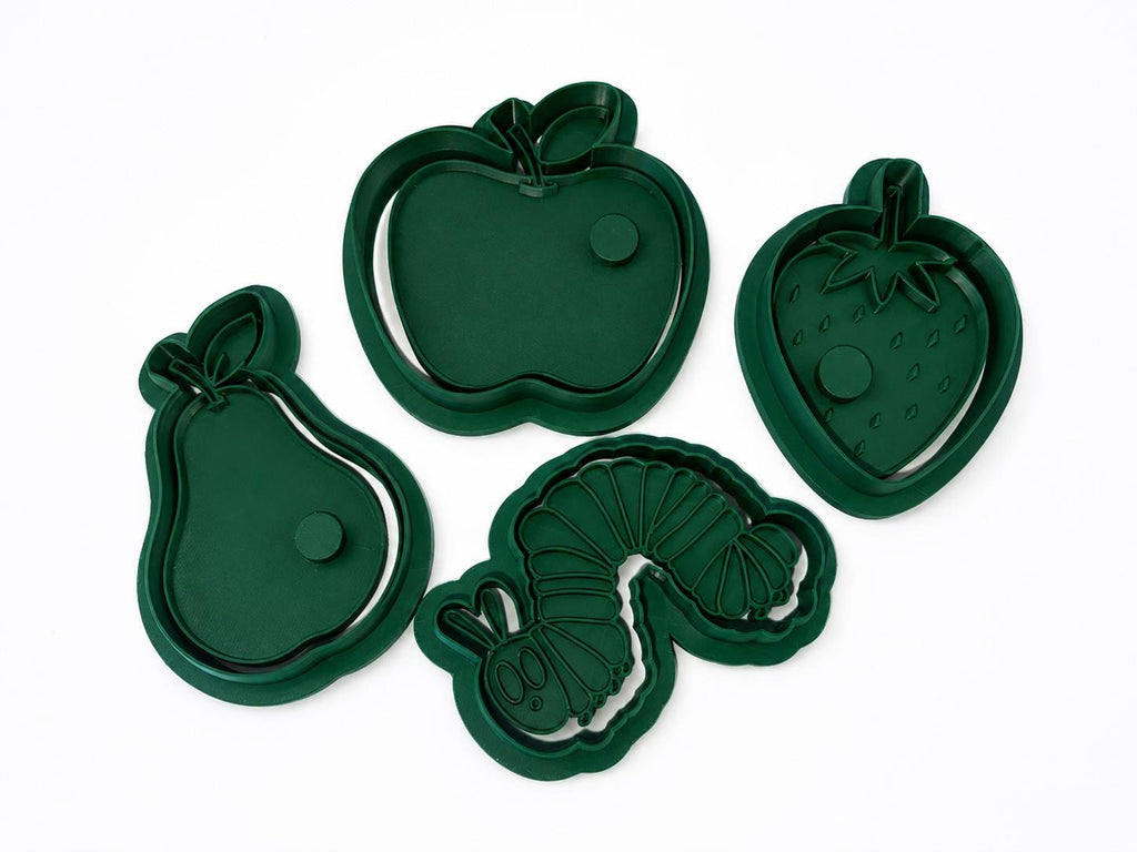 The Very Hungry Caterpillar Cookie Cutters | Play Dough Mould Set | EYFS Montessori Sensory Play | Storytelling | Fondant | Clay |
