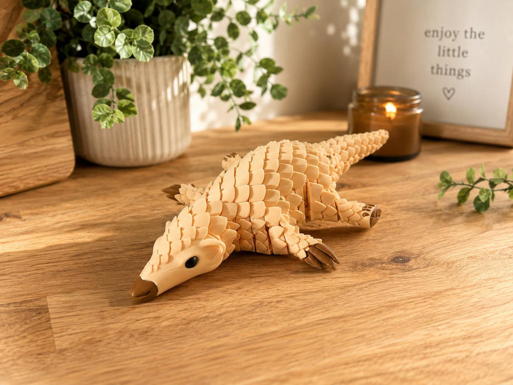 Flexi Pangolin Fidget Toy – Articulated 3D Printed Desk fidget  – 18cm Sensory Fidget