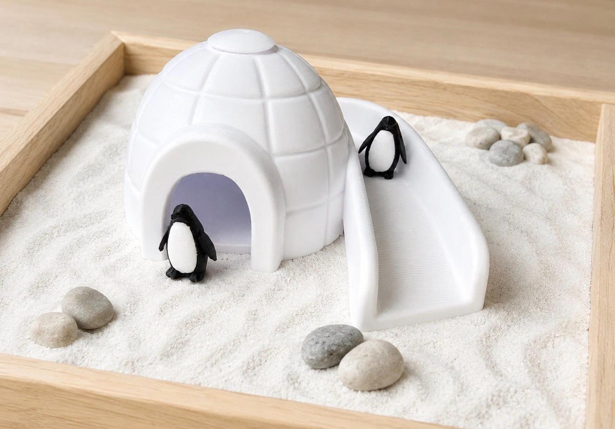 Penguin igloo small world play set | Sensory Play | Tuff Tray Toy