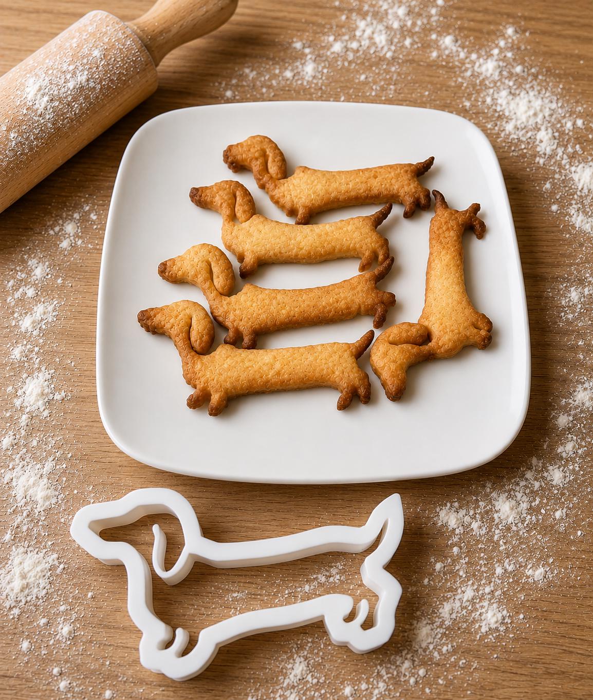 Dachshund Sausage Dog Cookie Cutter | Dog Biscuit Cutter | Fondant, Play Dough & Polymer Clay Cutter