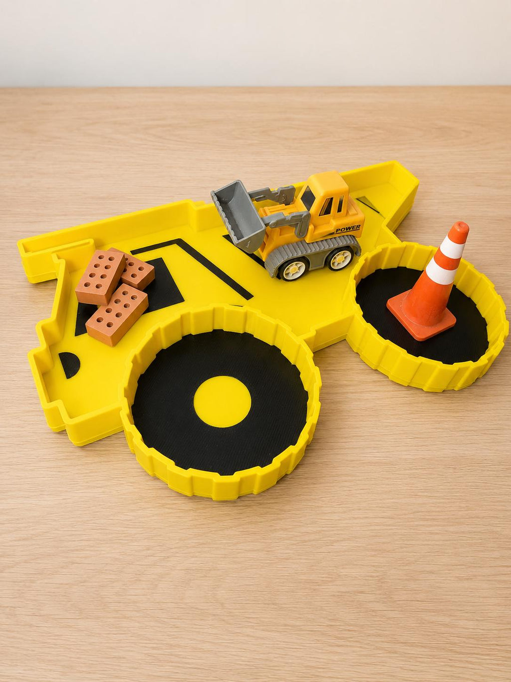 Construction Vehicle Sensory Tray Set | Tuff Tray Play | Digger Small World Toy | Sand & Sensory Play | Construction Gift for Kids