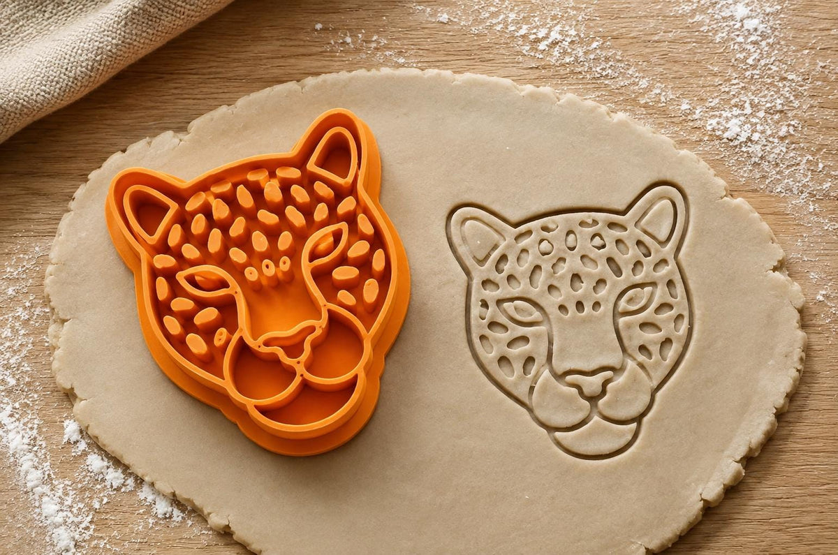 Cheetah Leopard Jaguar Polymer Clay Cutter | Big Cat Embossing Stamp | Clay & Playdough Tool