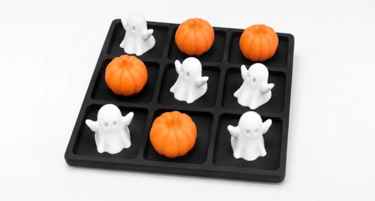 Halloween Tic Tac Toe Game | 3D Printed Pumpkins & Ghosts | Kids Halloween Game | Spooky Sensory Play | Halloween Gift