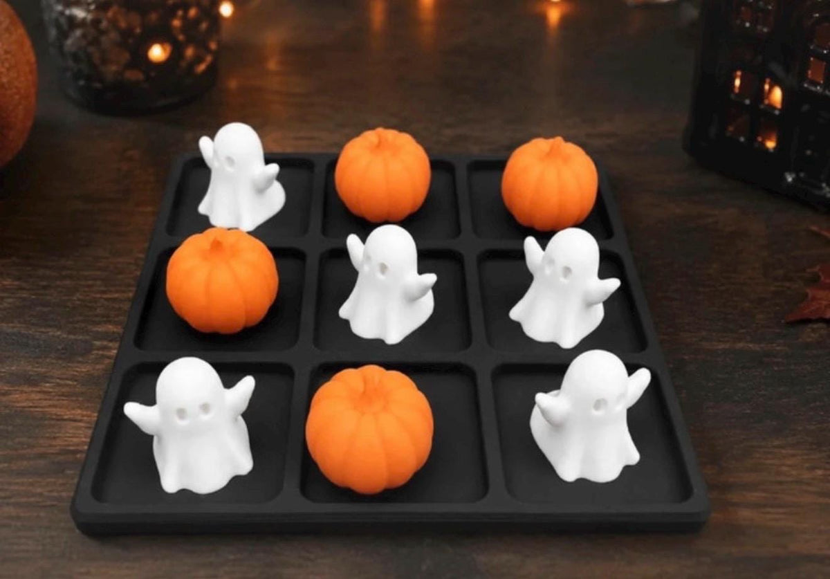 Halloween Tic Tac Toe Game | 3D Printed Pumpkins & Ghosts | Kids Halloween Game | Spooky Sensory Play | Halloween Gift