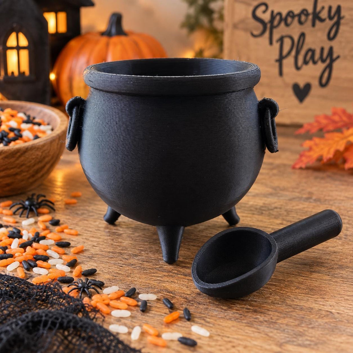 Halloween Cauldron Sensory Play Set  / spooky play / education toy