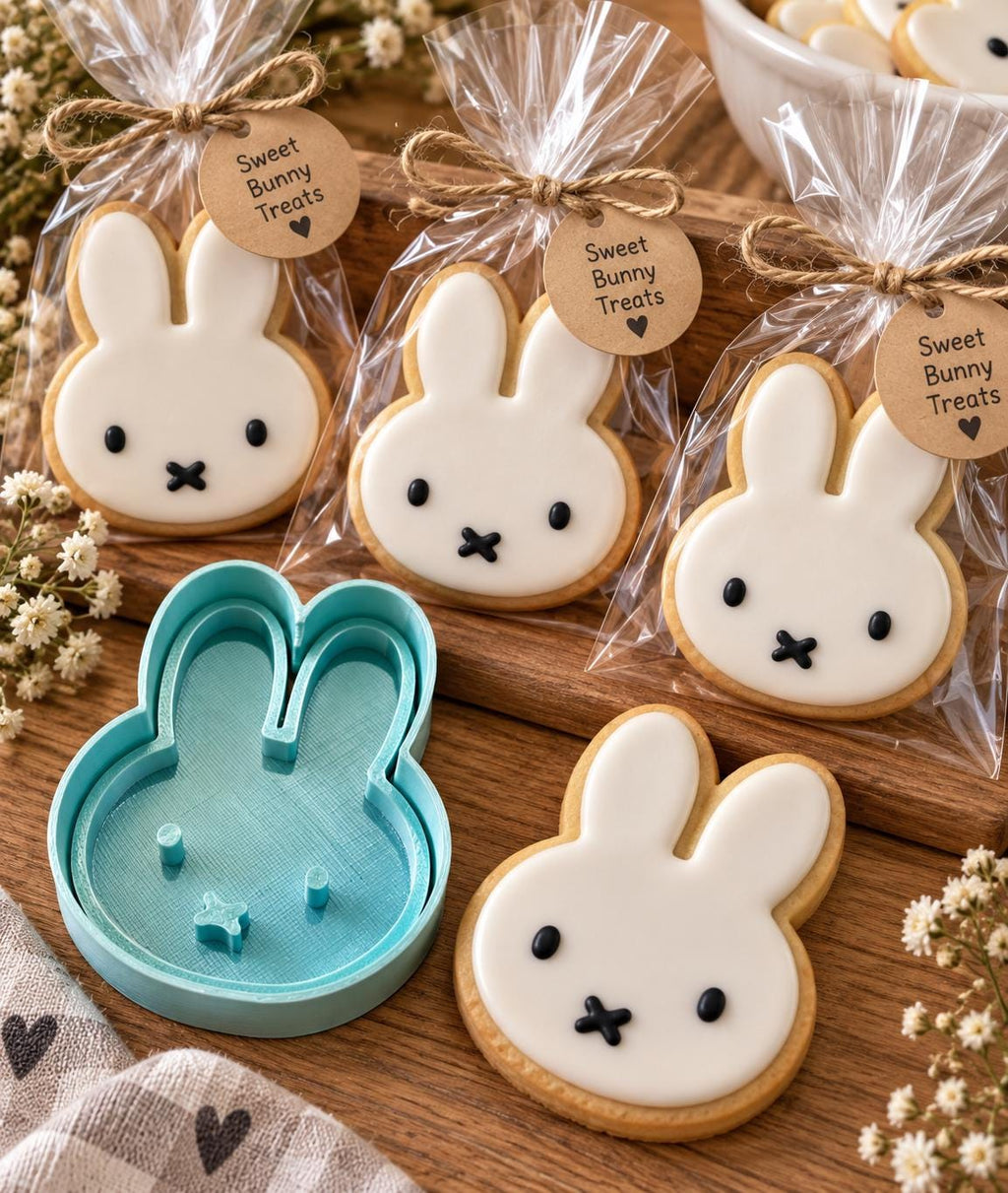 Miffy bunny cookie cutter 8.5cm cute kawaii bunny cookie cutter and stamp