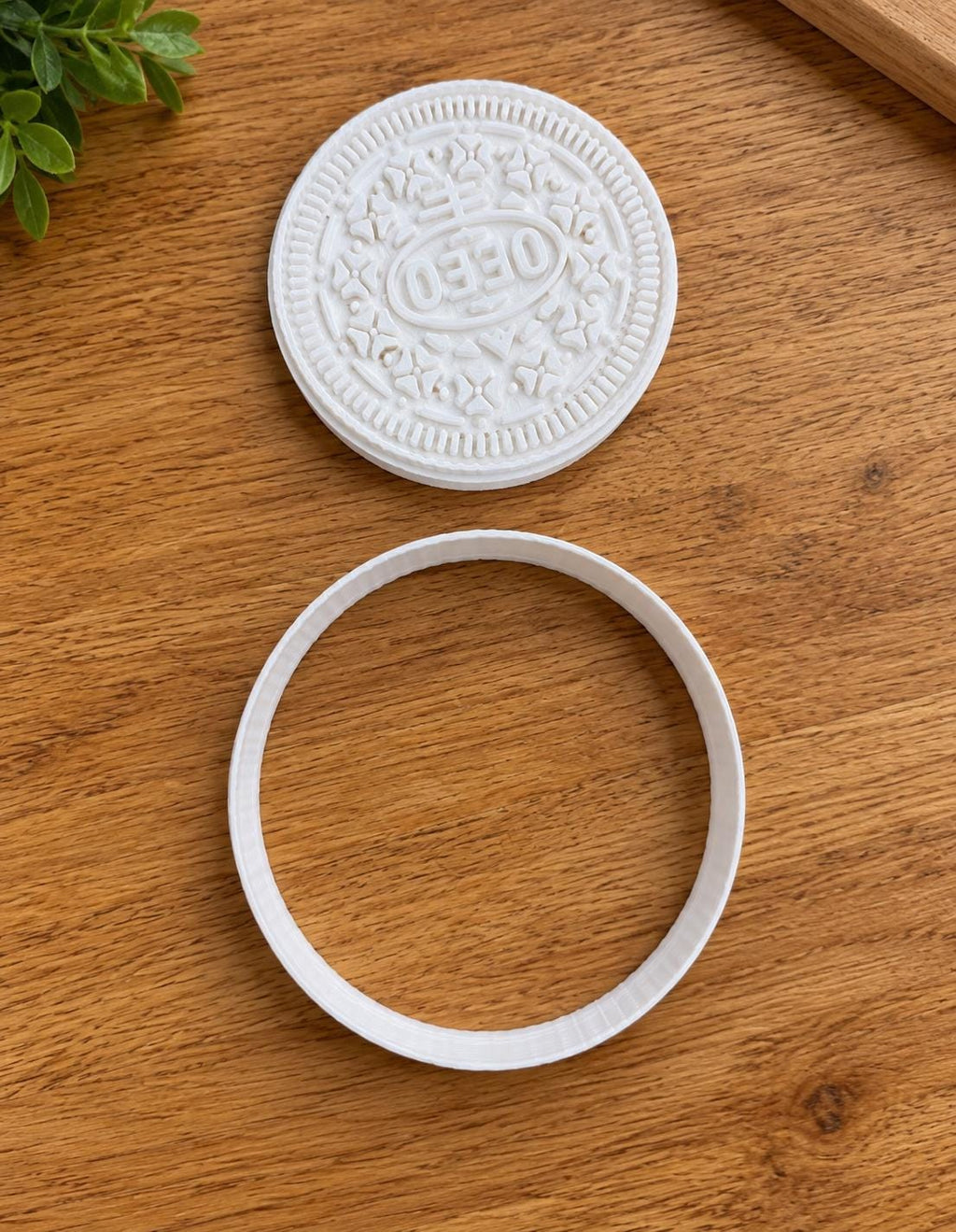 Oreo Biscuit Cookie Cutter & Embosser Stamp – 7cm