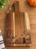 Halloween Acacia Wood Serving Board – Spooky Engraved Grazing Board