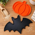 Halloween Pumpkin & Bat Sensory Play Trays – 25cm